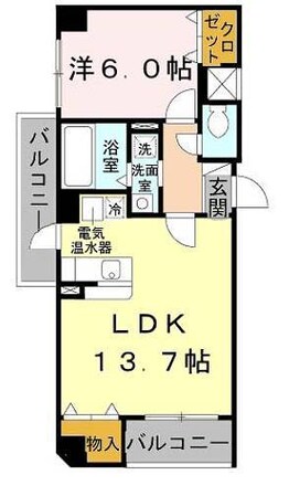 鳳駅 徒歩5分 2階の物件間取画像